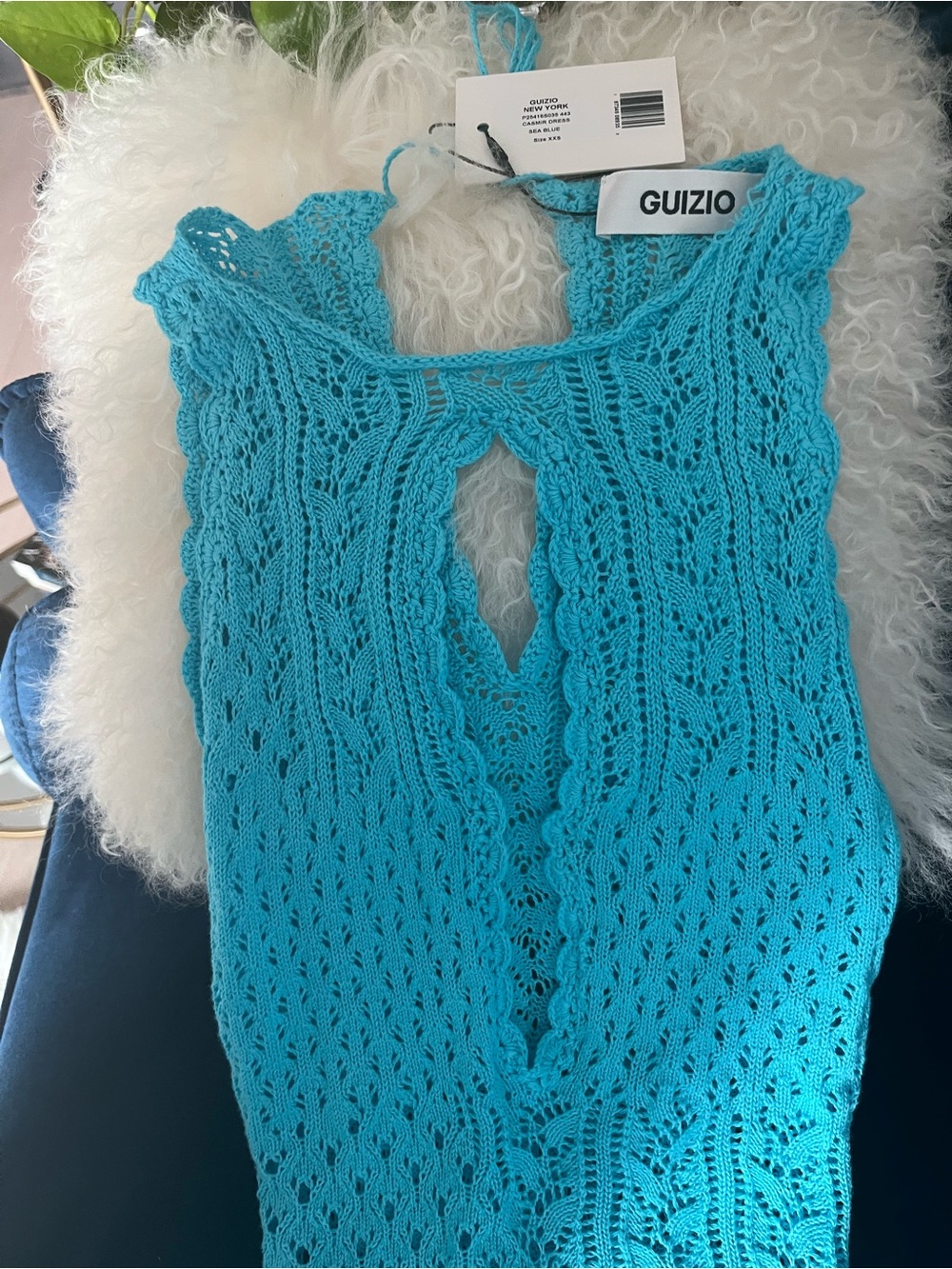 Danielle Guizio Super Sexy Blue Casmir Dress XXS RP $278 - Picture 6 of 10